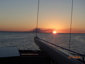 Sunset over Fisher's Bay off Great Guana Cay