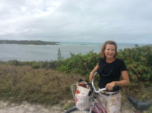 Biking in White Sound on South Elbow Cay